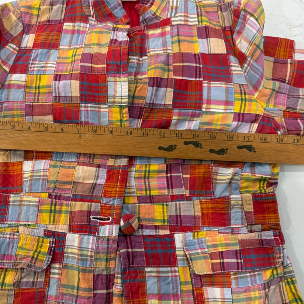 J. Crew Multicolor Patchwork Plaid Blazer Jacket - image 6